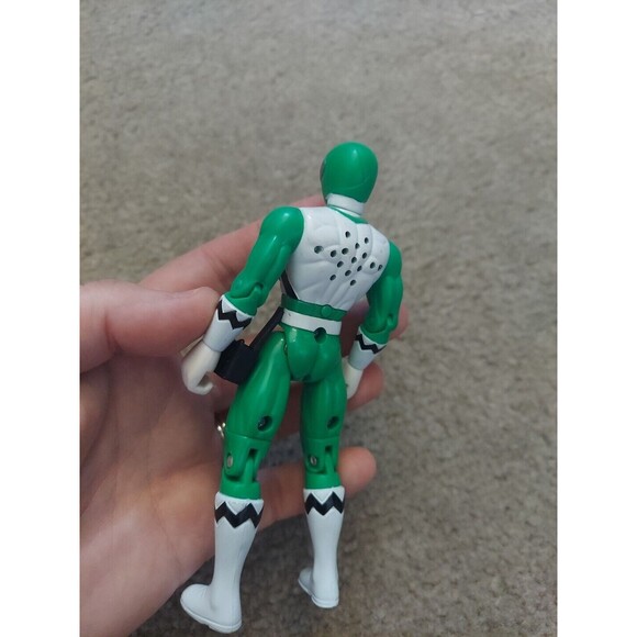 1998 Bandai Power Ranger Lost Galaxy Talking Green Ranger Figure 5 inch Retro - Picture 5 of 6